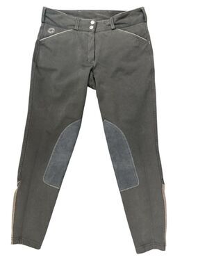 Dover Saddlery Brown Equestrian Riding Breeches Knee Patch Pants - Size 28